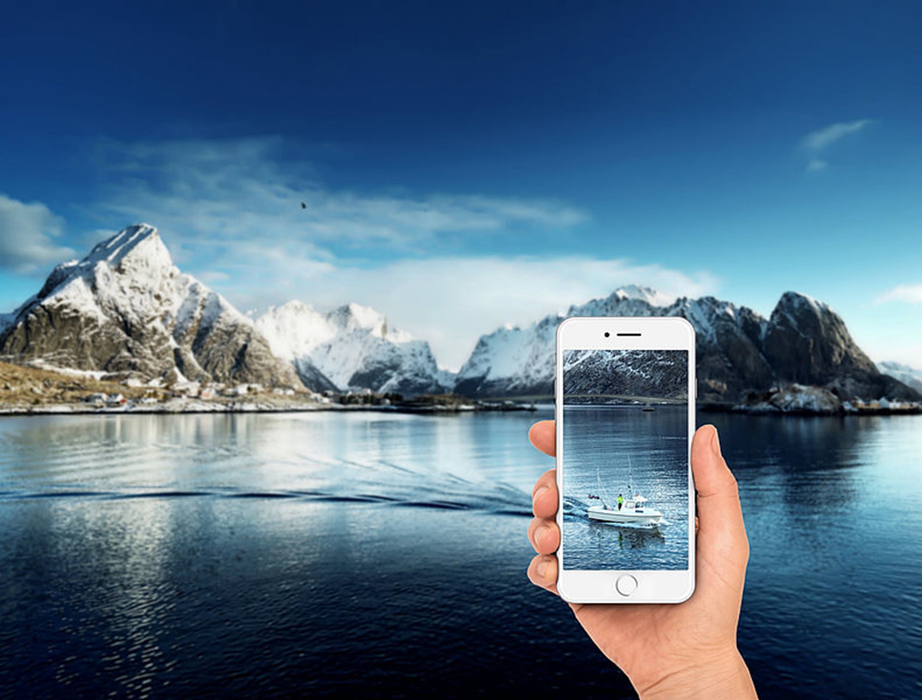 APP4SEA - bilde av mobilapp og sjø