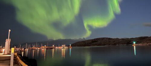 nordlys på nattehimmel